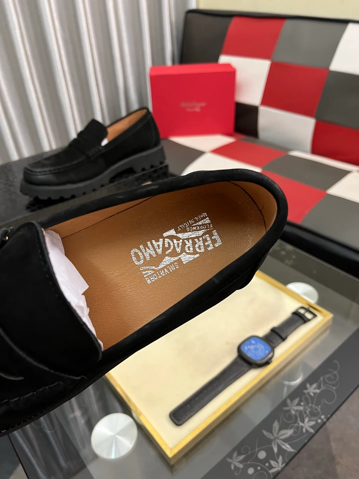 Men's shoes 💰500⌚️⌚️[Salvatore Ferragamo] Ferragamo business leather shoes, 1:1 top purchasing quality, imported selected original open-edge beaded calfskin for the uppers, imported original water-dyed cowhide for the inner feet, imported original customized Italian handmade lightweight foam outsole, size: 38-44 2️⃣colors available